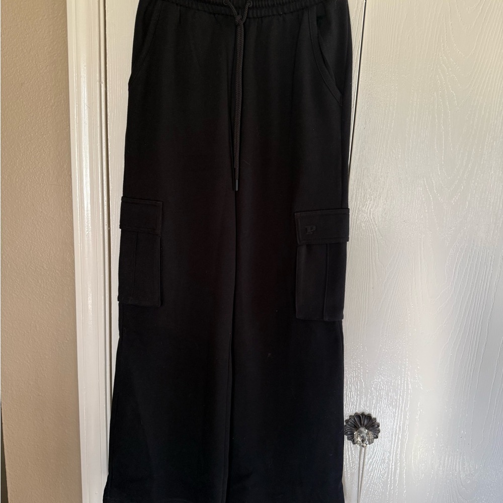 Victoria's Secret Pink Label Wide Leg Cargo Style Sweatpants